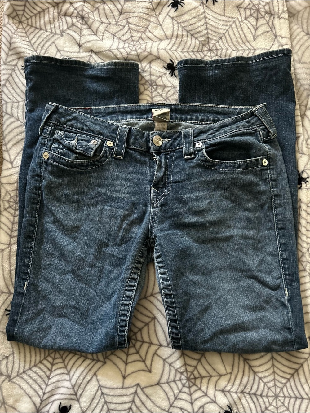 True Religion Blue Women's Denim Jeans - Classic Straight Fit